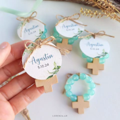 TARJETITAS REDONDAS 4 CM EN PAPEL ESPECIAL TEXTURADO