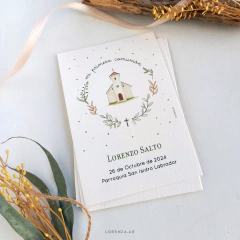 ESTAMPITA COMUNIÓN MODELO MARIANO - Lorenza Diseño