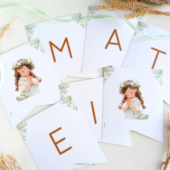 BANDERIN DECO O BANDERIN NOMBRE (8 piezas) - comprar online