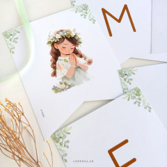 BANDERIN DECO O BANDERIN NOMBRE (8 piezas)