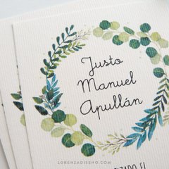 ESTAMPITA BAUTISMO MODELO JUSTO en internet