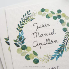 ESTAMPITA BAUTISMO MODELO JUSTO en internet