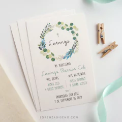 ESTAMPITA BAUTISMO MODELO LORENZO - comprar online