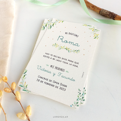 ESTAMPITA BAUTISMO MODELO ROMA - Lorenza Diseño