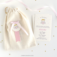 ESTAMPITA BAUTISMO MODELO ANGELITO NENA - comprar online