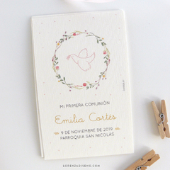 ESTAMPITA COMUNION MODELO EMILIA