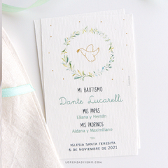 ESTAMPITA BAUTISMO MODELO DANTE