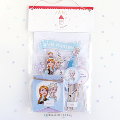 FROZEN - KIT DECORACION CUMPLEAÑOS IMPRESO