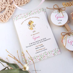 ESTAMPITA BAUTISMO MODELO ELOISA FLORCITAS - tienda online