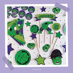 HULK / KIT DECORACION CUMPLEAÑOS IMPRESO - comprar online