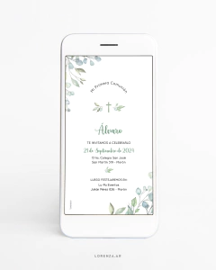 INVITACIÓN DIGITAL BAUTISMO O COMUNIÓN - comprar online