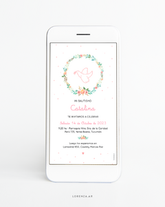 INVITACIÓN DIGITAL BAUTISMO O COMUNIÓN - tienda online