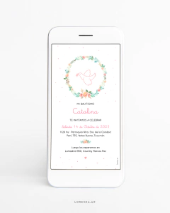 INVITACIÓN DIGITAL BAUTISMO O COMUNIÓN - tienda online