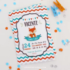 10 INVITACIONES IMPRESAS - TEMÁTICA A ELECCIÓN - tienda online