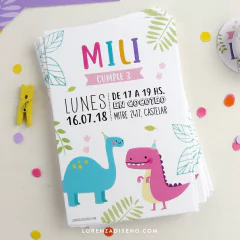 10 INVITACIONES IMPRESAS - TEMÁTICA A ELECCIÓN en internet