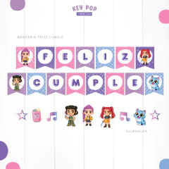 KIT IMPRIMIBLE - GUERRERAS K-POP - Lorenza Diseño