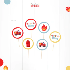 BOMBEROS / KIT DECO CUMPLE IMPRESO - tienda online