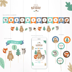 KIT IMPRIMIBLE - EN EL BOSQUE - Lorenza Diseño