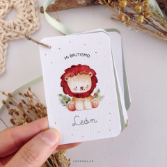 ESTAMPITA BAUTISMO LIBRITO LEÓN en internet