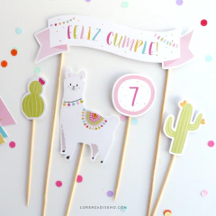 KIT IMPRIMIBLE - LLAMAS en internet