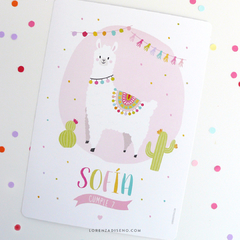 LLAMAS - KIT DECORACION CUMPLEAÑOS IMPRESO