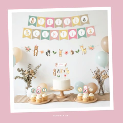 BOSQUE NENA - KIT DECORACION CUMPLEAÑOS IMPRESO - comprar online