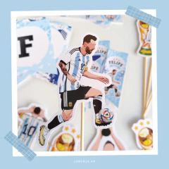 FUTBOL MESSI - KIT DECORACION CUMPLEAÑOS IMPRESO - comprar online