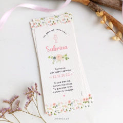 ESTAMPITA COMUNIÓN SEÑALADOR SABRINA - Lorenza Diseño