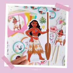 MOANA - KIT DECORACION CUMPLEAÑOS IMPRESO