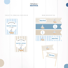 BARQUITO / KIT DECORACION CUMPLEAÑOS IMPRESO - comprar online