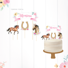 CABALLOS / KIT DECORACION CUMPLEAÑOS IMPRESO - comprar online