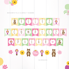 MASHA Y EL OSO - KIT DECORACION CUMPLEAÑOS IMPRESO en internet