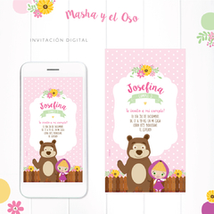 MASHA Y EL OSO - KIT DECORACION CUMPLEAÑOS IMPRESO - Lorenza Diseño