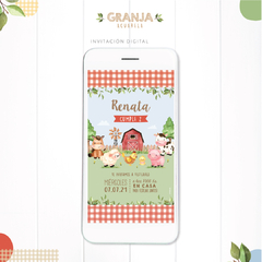 GRANJA ACUARELA / DECORACION CUMPLEAÑOS IMPRESO - comprar online
