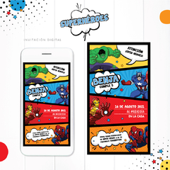 SUPERHÉROES - KIT DECORACION CUMPLEAÑOS IMPRESO - tienda online