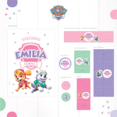 KIT IMPRIMIBLE - PAW PATROL NENA - Lorenza Diseño
