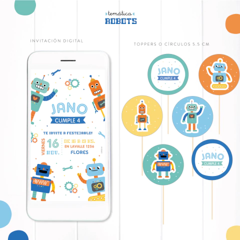 TEMÁTICA ROBOTS - comprar online