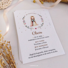 ESTAMPITA BAUTISMO OLIVIA VIRGENCITA en internet