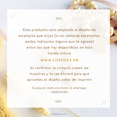 TARJETITAS REDONDAS 4 CM PAPEL LISO - Lorenza Diseño
