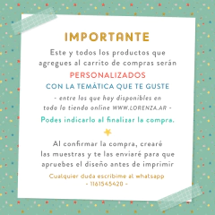 Imagen de 10 INVITACIONES IMPRESAS - TEMÁTICA A ELECCIÓN