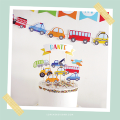 KIT IMPRIMIBLE - TRANSPORTES - Lorenza Diseño