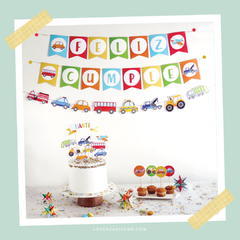 KIT IMPRIMIBLE - TRANSPORTES - tienda online