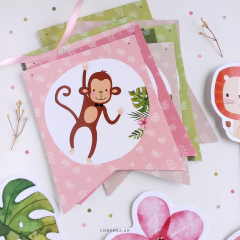 TEMÁTICA SELVA NENA - COLORES PASTELES - Lorenza Diseño