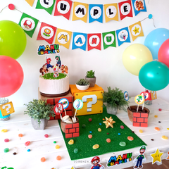 SUPER MARIO / KIT DECORACION CUMPLEAÑOS IMPRESO en internet