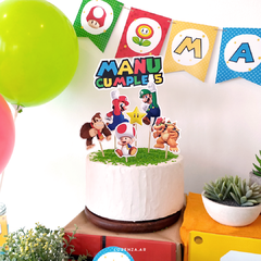 SUPER MARIO / KIT DECORACION CUMPLEAÑOS IMPRESO - comprar online