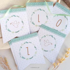 BANDERIN DECO O BANDERIN NOMBRE (8 piezas) - tienda online