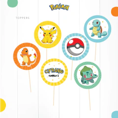 POKEMON / KIT DECO CUMPLE IMPRESO - tienda online