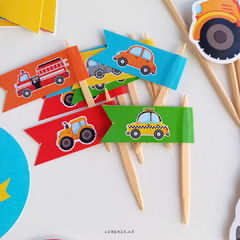 10 MINI BANDERITAS - TEMÁTICA A ELECCIÓN - comprar online