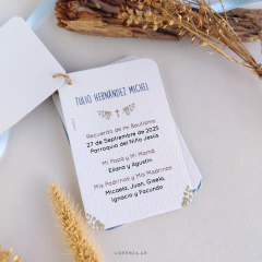 ESTAMPITA BAUTISMO LIBRITO MODELO TULIO - Lorenza Diseño