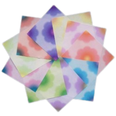 80 hojas FLOR PASTEL, tamaño 7,5x7,5cm.Simple faz. Jong ie Nara - Hojas de Arte Origami